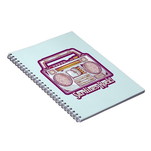 Grappige sardines tin stereo notitieboek (Rechterzijde)