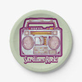 Grappige sardines tin stereo papieren bordje (Voorkant)