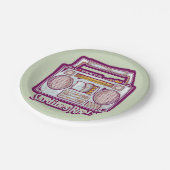 Grappige sardines tin stereo papieren bordje (Gekanteld)