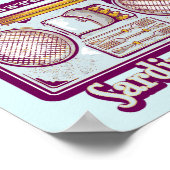 Grappige sardines tin stereo poster (Hoek)