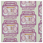 Grappige sardines tin stereo stof (Swatch)