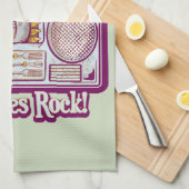 Grappige sardines tin stereo theedoek (Quarter Fold)