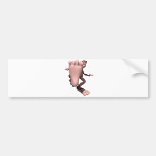 grappige sasquatch bigfoot bumpersticker