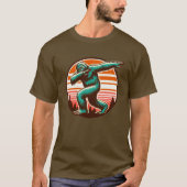 Grappige Sasquatch Bigfoot Dabbing gepersonaliseer T-shirt (Voorkant)