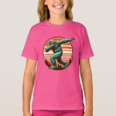 Grappige Sasquatch Bigfoot Dabbing gepersonaliseer T-shirt (Voorkant)