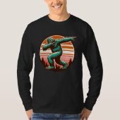 Grappige Sasquatch Bigfoot Dabbing gepersonaliseer T-shirt (Voorkant)