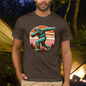 Grappige Sasquatch Bigfoot Dabbing gepersonaliseer T-shirt