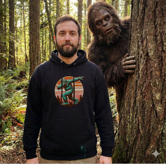 Grappige Sasquatch Bigfoot Dabbing Persoonlijk Hoodie