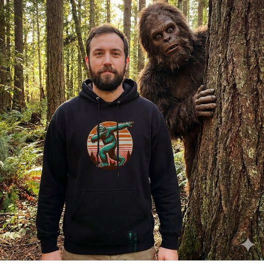 Grappige Sasquatch Bigfoot Dabbing Persoonlijk Hoodie