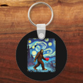 Grappige Sasquatch Bigfoot Hart Valentijnsdag Boys Sleutelhanger (Voorkant)