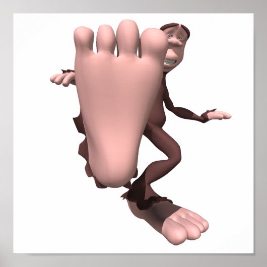 grappige sasquatch bigfoot poster (Voorkant)