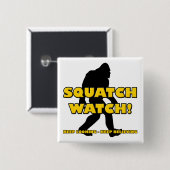 Grappige Sasquatch Bigfoot Yeti knop Vierkante Button 5,1 Cm (Voorkant /achterkant)