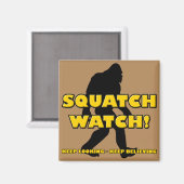Grappige Sasquatch Bigfoot Yeti Magneet Horloge (Voorkant / Achterkant)