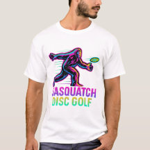 Grappige Sasquatch Disc Golf Retro Neon - Bigfoot