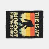 Grappige Sasquatch gelooft dat dit mijn Bigfoot-ja Fleece Deken (Voorkant (Horizontaal))