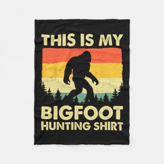 Grappige Sasquatch gelooft dat dit mijn Bigfoot-ja Fleece Deken (Voorkant)