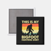 Grappige Sasquatch gelooft dat dit mijn Bigfoot-ja Magneet (Voorkant / Achterkant)