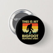 Grappige Sasquatch gelooft dat dit mijn Bigfoot-ja Ronde Button 5,7 Cm (Voorkant /achterkant)