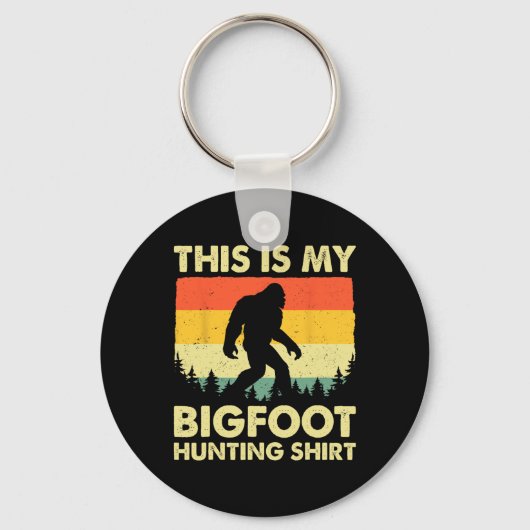 Grappige Sasquatch gelooft dat dit mijn Bigfoot-ja Sleutelhanger (Voorkant)