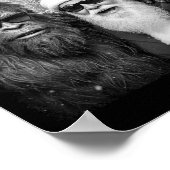 Grappige Sasquatch Meme Cool Selfie Met Sinterklaa Poster (Hoek)