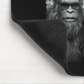 Grappige Sasquatch Meme Koude Selfie Met Santa Chr Muismat (Hoek)