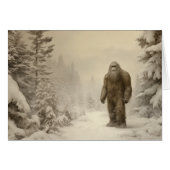 Grappige Sasquatch Vuile Dier Kerstmis (Voorkant Horizontaal)