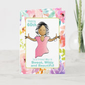 Grappige Sassy 60ste verjaardag Vrouw vriend Carto Kaart (Voorkant)