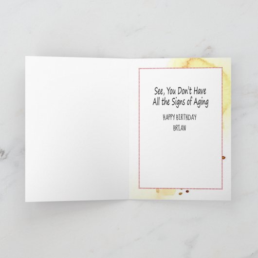 Grappige Sassy Cartoon voor Hem Gepersonaliseerde  Kaart (Binnen)