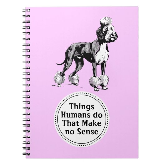 Grappige satire Great Dane Notitieboek (Voorkant)