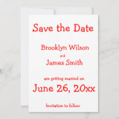 Grappige Save The Date Kaarten op Maat (Achterkant)