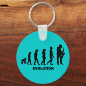 grappige saxofone-speler sleutelhanger (Voorkant)