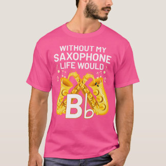 Grappige saxofonist muzikant jazzmuziek saxofoon t-shirt