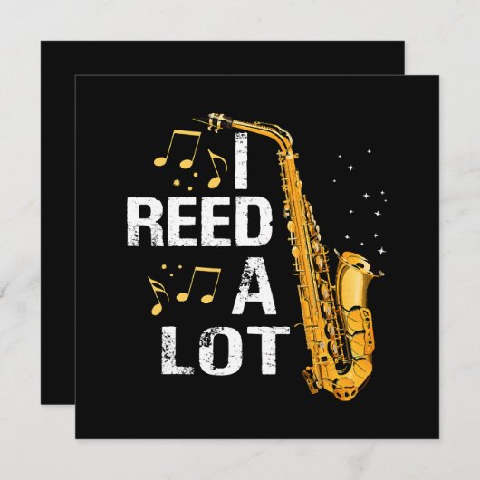 Grappige Saxofoon (Voorkant / Achterkant)