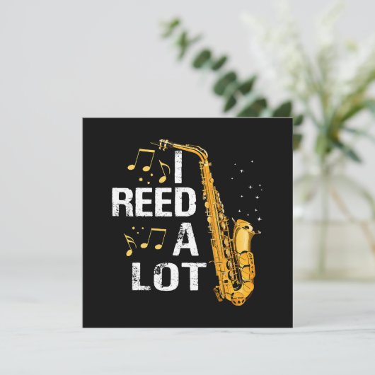 Grappige Saxofoon (Staand voorkant)