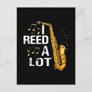 Grappige Saxofoon Briefkaart