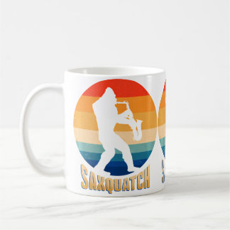 Grappige Saxquatch Een Sax En Een Sasquatch Die Ee Koffiemok