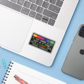 Grappige Scammer Waarschuwing: Onbekend Nummer Ale Sticker (Laptop met iPhone)