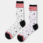 Grappige Scandinavische Gnomes rendier winterbomen Sokken (Links)