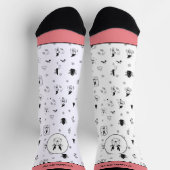 Grappige Scandinavische Gnomes rendier winterbomen Sokken (Top)