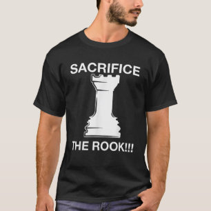 Grappige schaakspeler schaken offeren de Rook Meme T-shirt