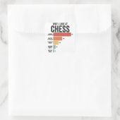 Grappige schaaksport Waarom ik verlies bij schaaks Vierkante Sticker (Tas)