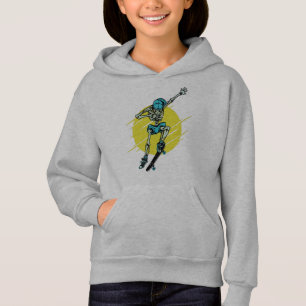 Grappige Schaatsende Skelet Skateboard Design