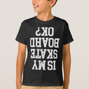 Grappige schaatser en skate-ontwerp voor skateboar t-shirt