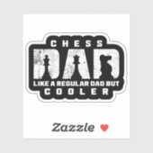 Grappige Schach Vader Als Een Gewone Vader Maar Ko Sticker (Vel)