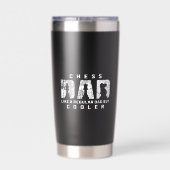 Grappige Schach Vader Net Als Een Gewone Vader Maa Geïsoleerde Drinkbeker (Achterkant)
