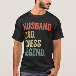 Grappige schaker echtgenoot vader schaken legende t-shirt