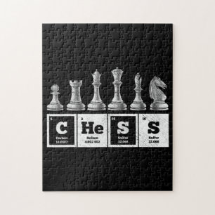 Grappige schaker Geek Periodic System Chemistry Legpuzzel
