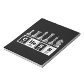 Grappige schaker Geek Periodic System Chemistry Notitieblok (Linkerzijde)