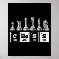 Grappige schaker Geek Periodic System Chemistry
