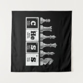 Grappige schaker Geek Periodic System Chemistry Wandkleed (Voorkant (horizontaal))